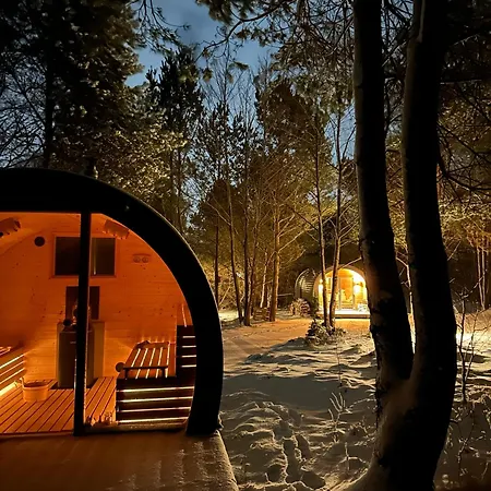 Дом отдыха Lesna Sauna Wilcze Wzgorze Kleszczewo (Gizycko)