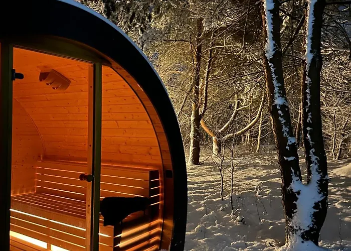 Leśna Sauna Wilcze Wzgórze Сasa de vacaciones *